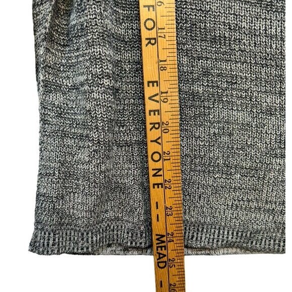 Free People Womens Oversized Knit Sweater  L Gray Linen Blend - Picture 7 of 12